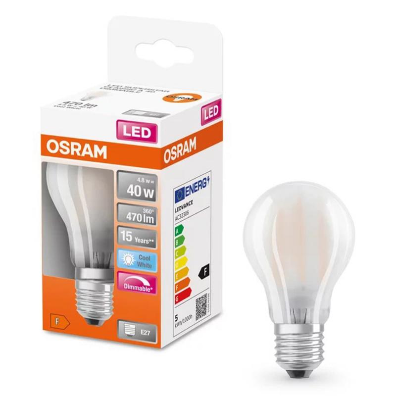 OSRAM E27 LED SUPERSTAR Leuchtmittel matt dimmbar 4,5W wie 40W universalweißes Licht