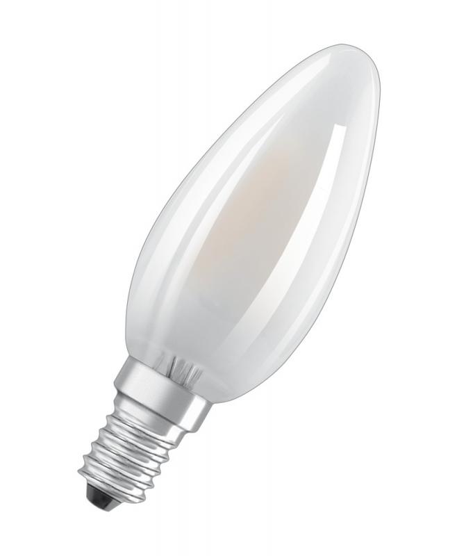 OSRAM E14 LED STAR RETROFIT Kerzenlampe matt 4W wie 40W warmweißes Licht