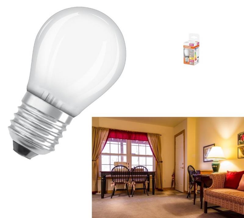 OSRAM LED E27 Mattiertes opalweißes LED Leuchtmittel SUPERSTAR dimmbar 2,8W wie 25W warmweißes Licht