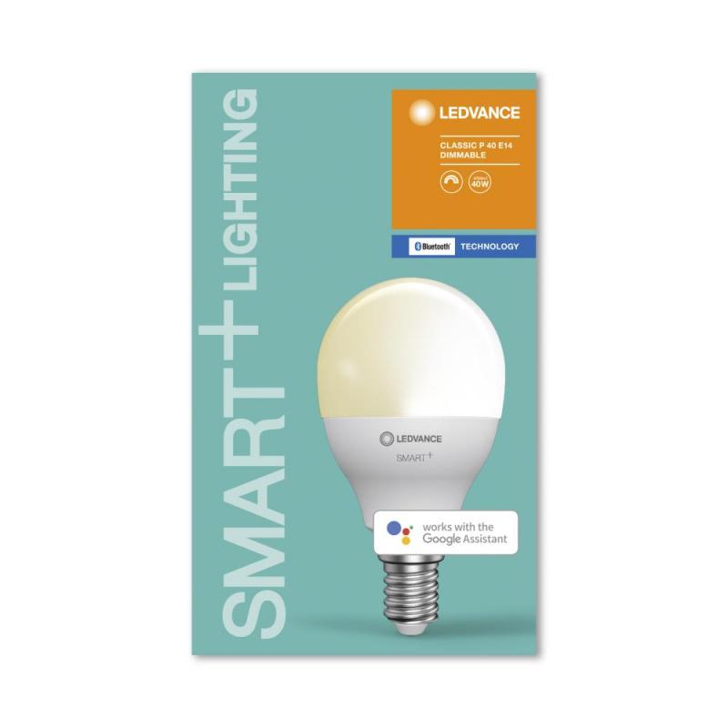 Aktion: Nur noch angezeigter Bestand verfügbar - LEDVANCE SMART+ LED E14 Tropfen Bluetooth wie 40W warmweiss