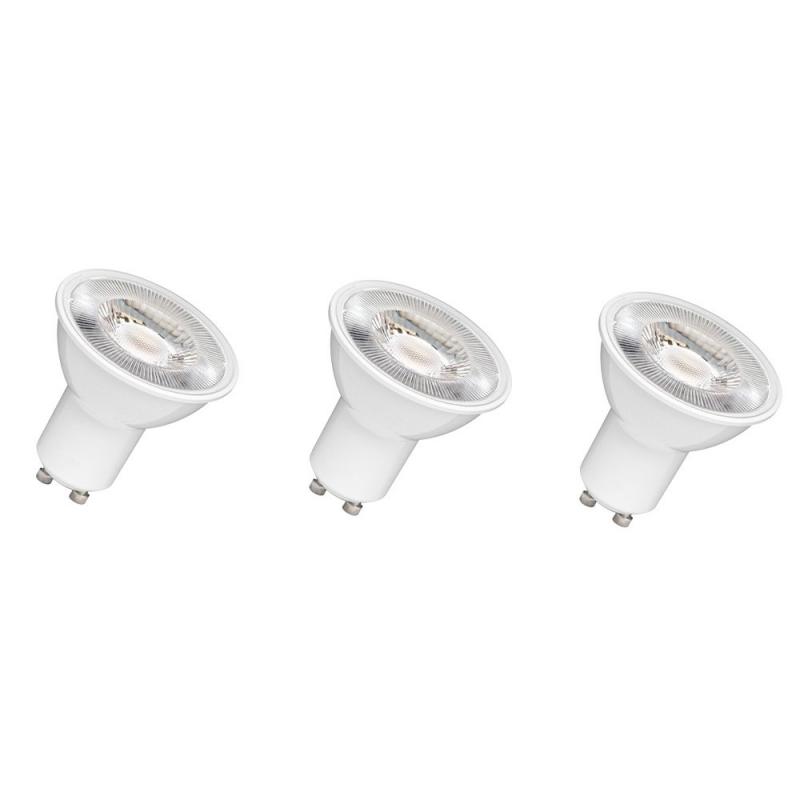 3er Pack OSRAM GU10 LED Strahler PAR16 120° Abstrahlwinkel 4,5W wie 50W 2700K warmweiß- breiter Abstrahlwinkel aus Kunststoff