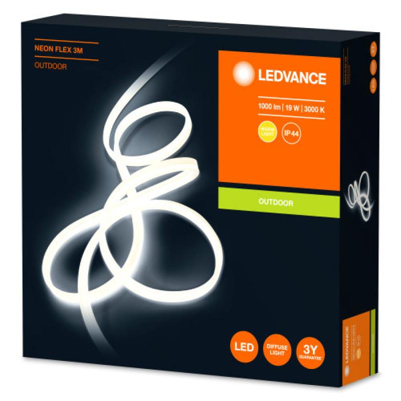 LEDVANCE LED-Streifen Neon 3M Warmweiss für innen und außen