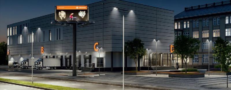 Ledvance LED Straßen- und Parkplatzbeleuchtung - SL FLEX MD RV25ST P 58W 730 WAL - warmweißes Licht