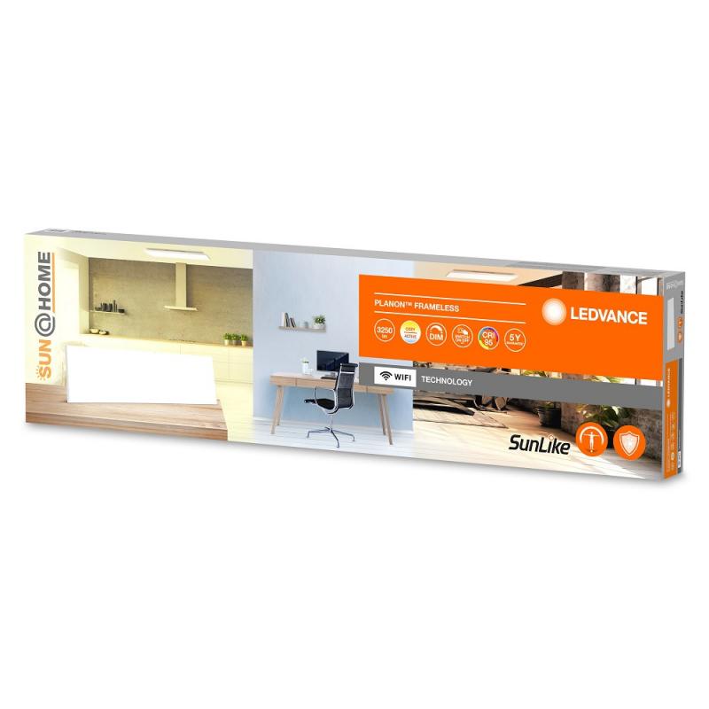 LEDVANCE SUN@HOME Planon rahmenloses WIFI Panel TW 120x30cm Biorythmus für eine erhöhte Konzentration und Effizienz