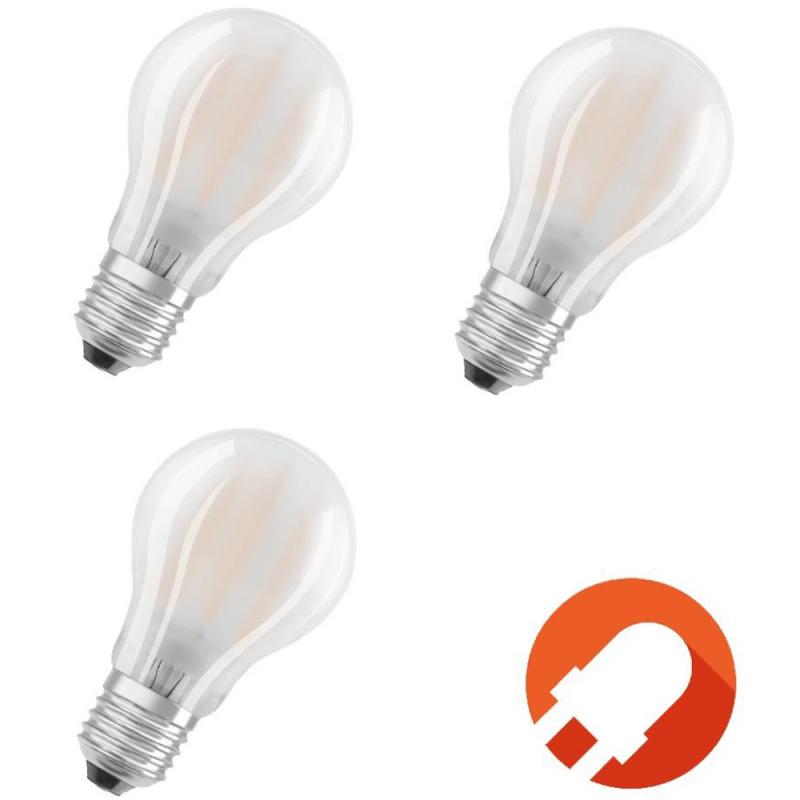 3er Pack OSRAM LED BASE E27 Lampe matt 7,5W Ersatz für 75W neutralweiß 4000K