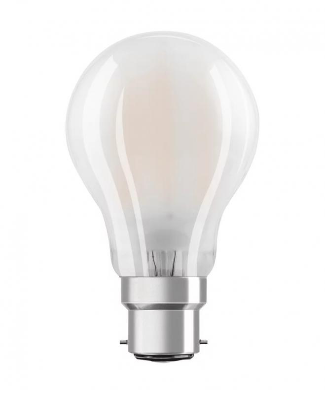 OSRAM B22D LED Lampe STAR mit Bajonettsockel 7,5W wie 75W warmweißes Licht 2700K matt