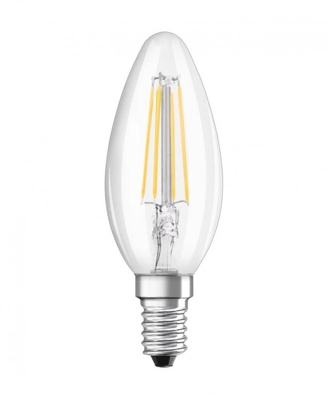 OSRAM E14 Kerzen LED Lampe SUPERSTAR PLUS HD LIGHTING klar dimmbar 3,4W wie 40W warmweißes Licht & hohe Farbwiedergabe