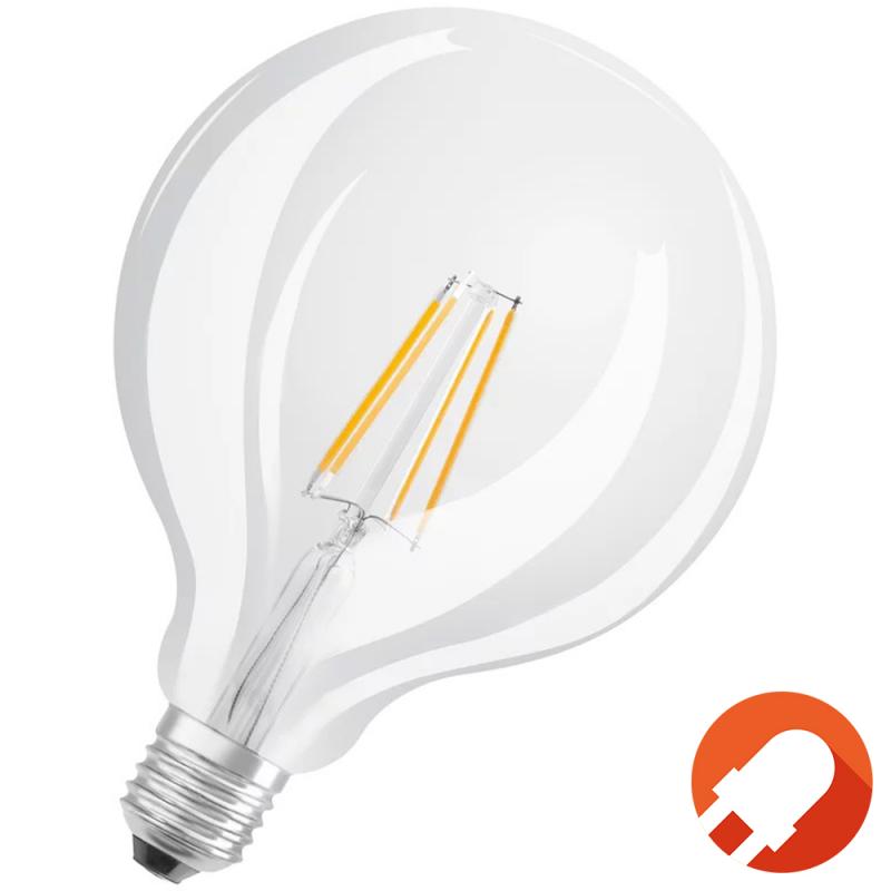 OSRAM Leistungsstarke E27 Globe 100 LED Glühbirne klar dimmbar 11W wie 100W neutralweißes Licht 4000K