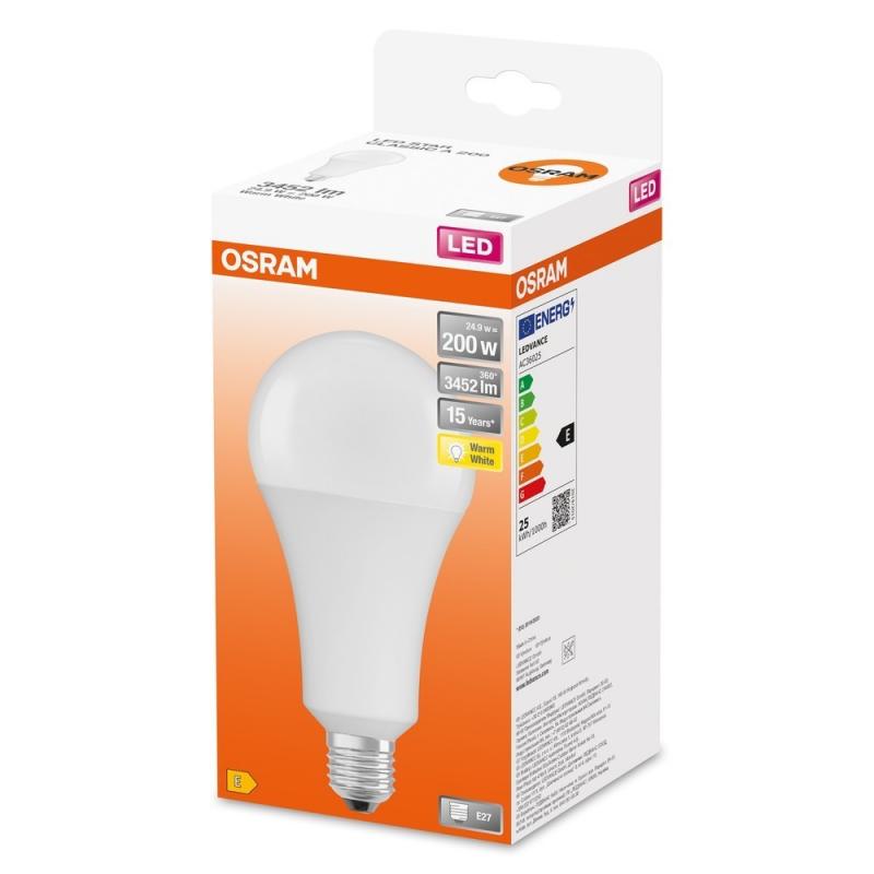 OSRAM E27 Star Classic LED Lampe matt 24,9W wie 200W 2700K warmweißes Licht