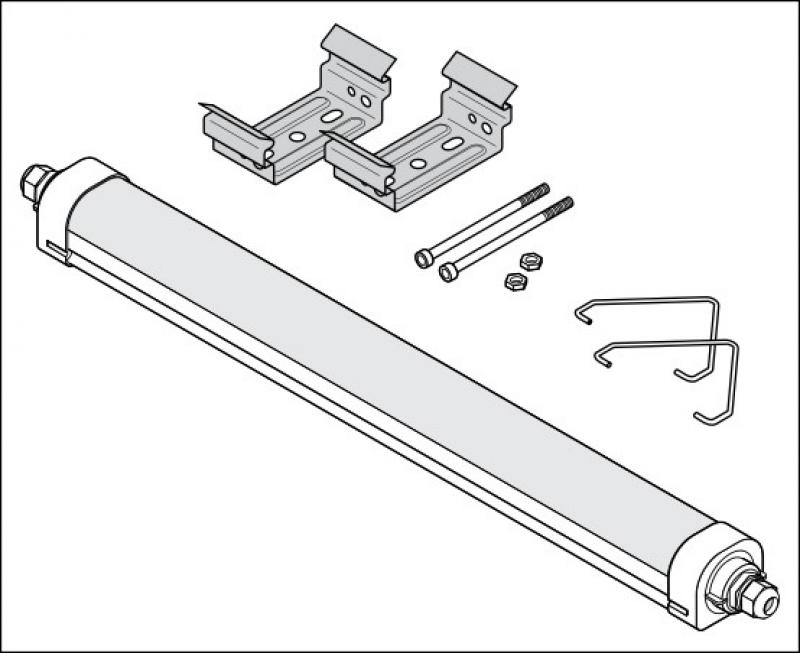 120cm LED Feuchtraumleuchte DAMP PROOF COMPACT THROUGHWIRING 33W 4000K IP66