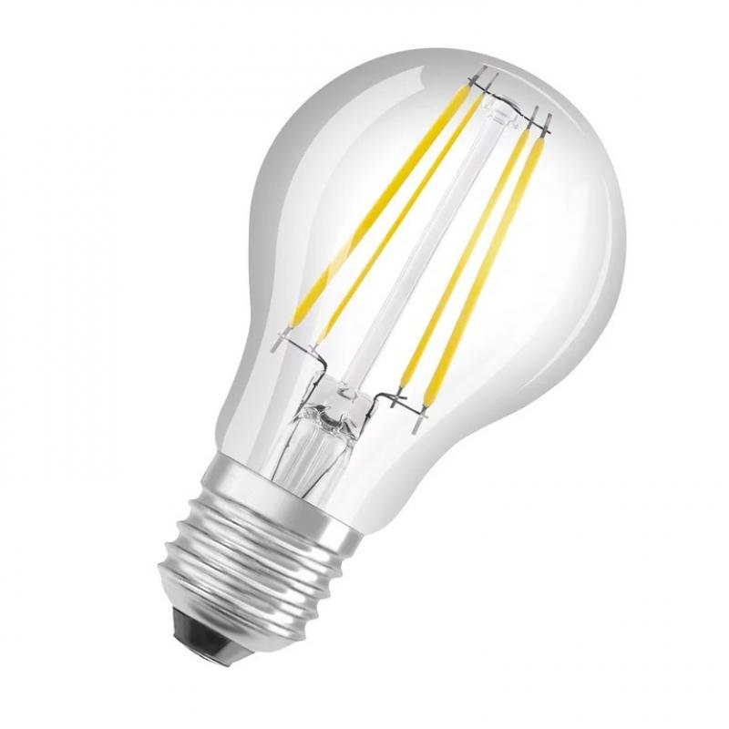 Ledvance E27 Besonders effiziente LED Lampe Classic FILAMENT klar 4W wie 60W 3000K warmweißes Licht für die Wohnung