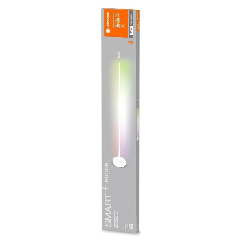 140cm LEDVANCE WiFi Smart+ WiFi Schlanke LED Stehleuchte Corner mit RGBW & Fernbedienung in Weiß