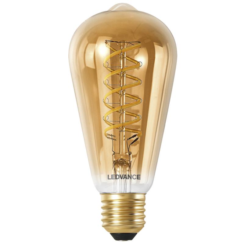 LEDVANCE E27 SMART+ WiFi Filament Edison Lampe in Gold dimmbar 8W wie 50W 2700-6500K Tunable White