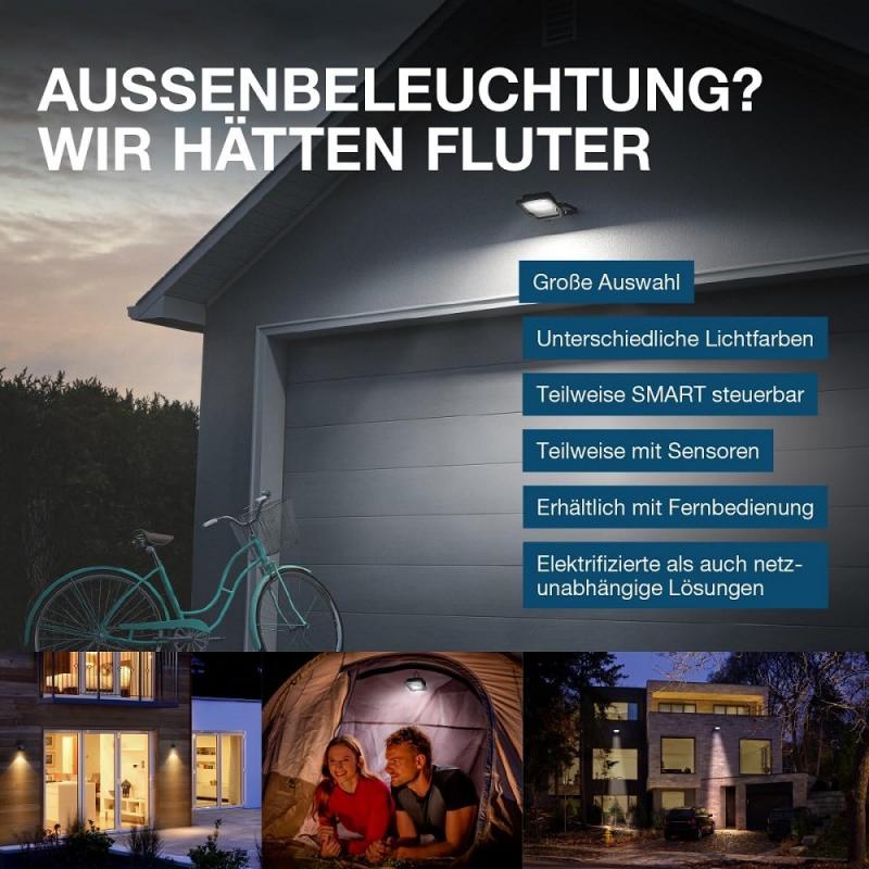 LEDVANCE SMART+ Outdoor WiFi Strahler 50 Watt IP65 RGBW Farbwechel App-Steuerung