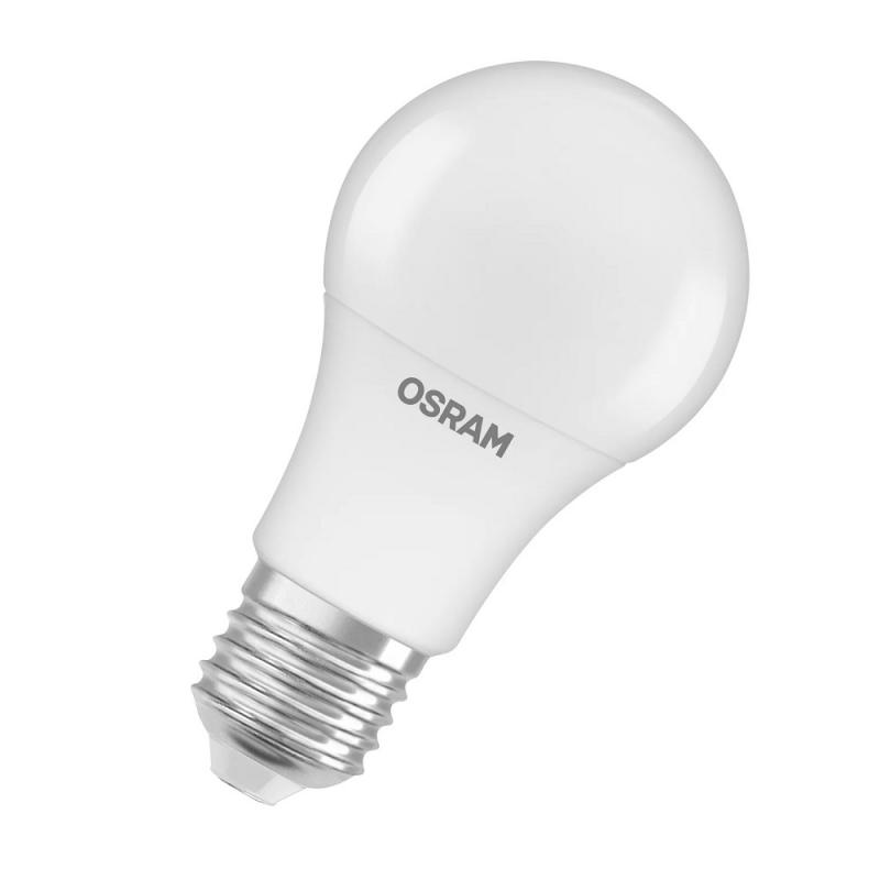 Osram E27 LED Lampe Star Classic A 75 Recycled Plastic 10W wie 75W warmweißes Licht - weiß mattierte Glühbirne