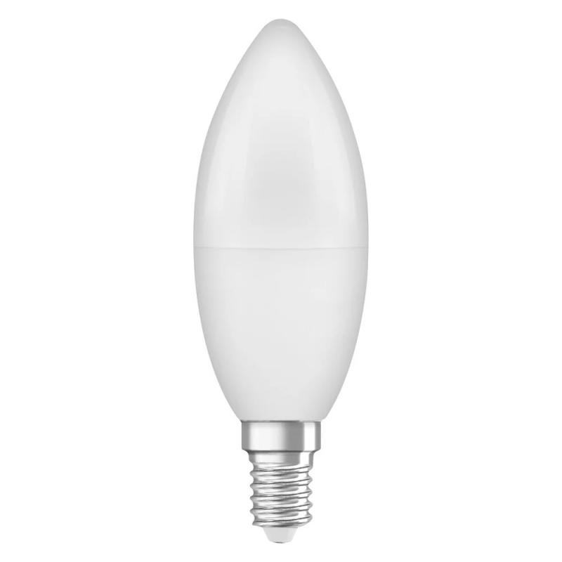 OSRAM E14 LED Leuchtmittel STAR Classic matt 7,5W wie 60W warmweißes Licht 2700K - Recycled Plastic