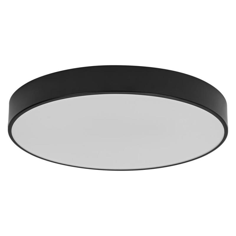 LEDVANCE Flache LED-Deckenleuchte Orbis Slim Moia 38cm 24W schwarz 20W Warmweißes Licht