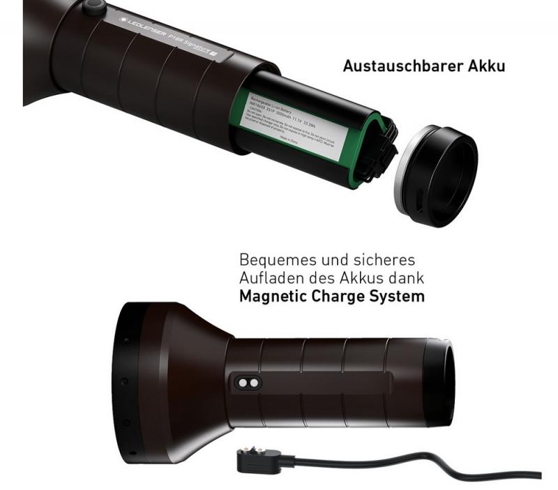 High End P18R Signature LED Taschenlampe überragende Helligkeit Ledlenser 502191