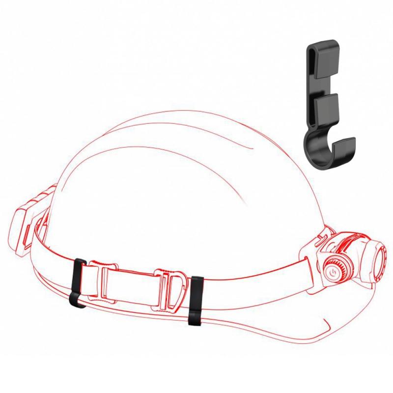 4er Set Ledlenser 502313 Helmet Band Fixing Clip Type A - Helm Befestigung Strinlampe