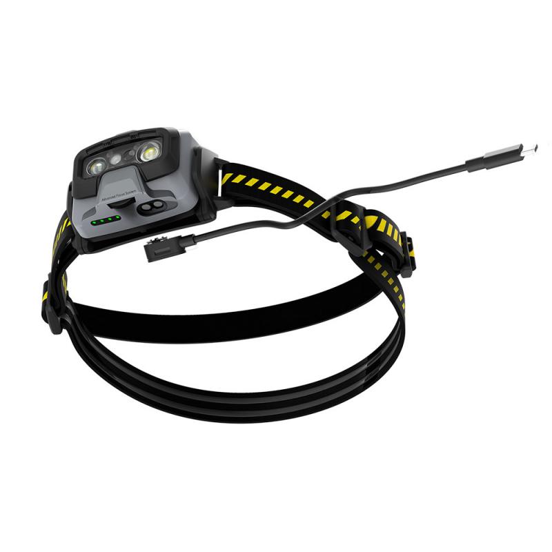 Ledlenser 502798 HF6R Work gelb LED Arbeitsstirnlampe Akku schwenkbarer Kopf