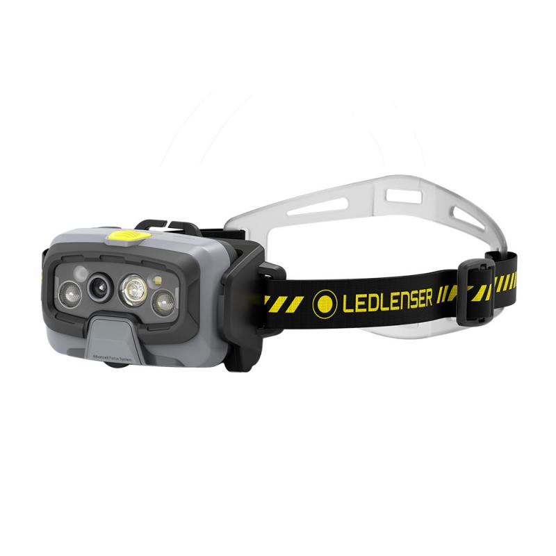 Ledlenser 502802 HF8R Work gelb LED Arbeitsstirnlampe Akku schwenkbarer Kopf