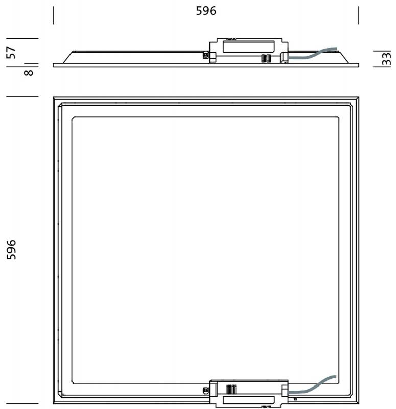 Siteco Apollon 41 Office LED-Panel M600 3000K 35W 3550 Lumen