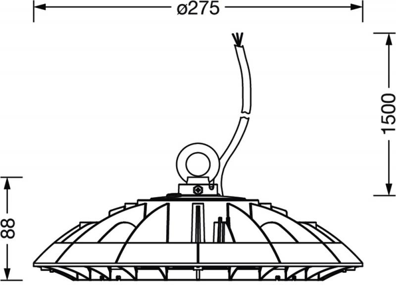 Siteco HIGHBAY 42 -S LED Hallenleuchte 120W 4000K 19200 Lumen 90°-Abstrahlwinkel