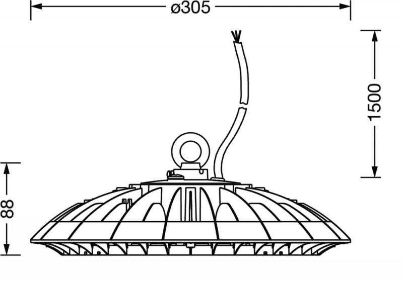 Siteco HIGHBAY 42 -L LED Hallenleuchte 175W 4000K 28000 Lumen 90°-Abstrahlwinkel