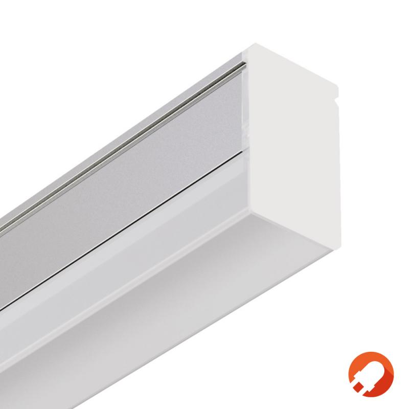 60cm Hochwertige Siteco Batten 41-F LED Lichtleiste 7W Aluminium in Silber mit Ein-/Aus-Schalter