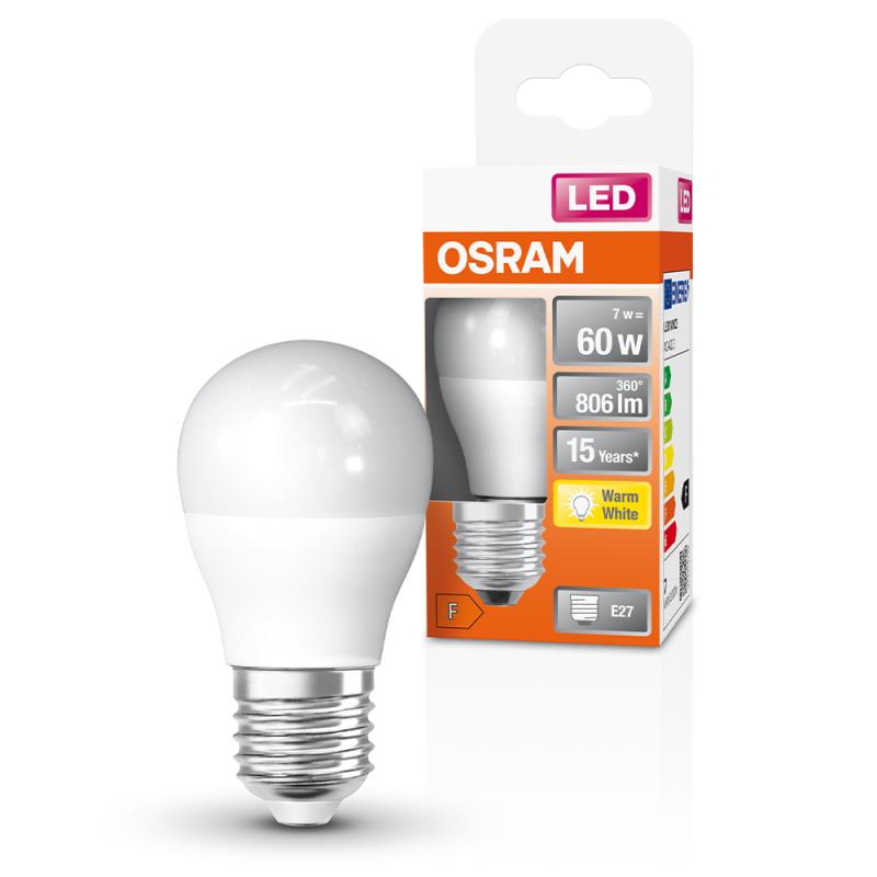OSRAM E27  LED Lampe Star frosted 7,5W wie 60W 2700K warmweißes Licht