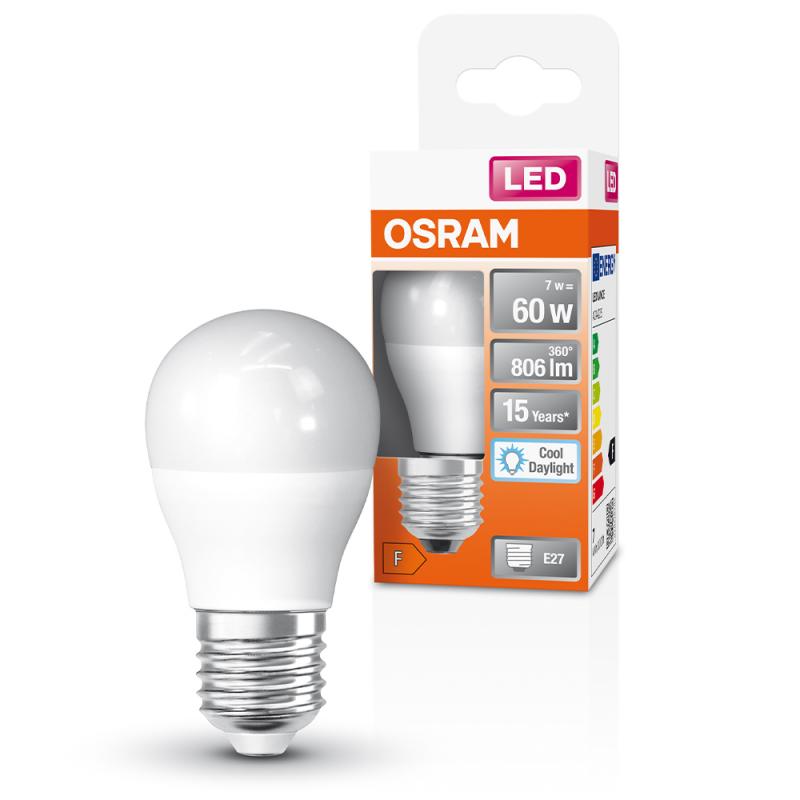 OSRAM E27  LED Lampe Star frosted 7,5W wie 60W 6500K Tageslichtweiß