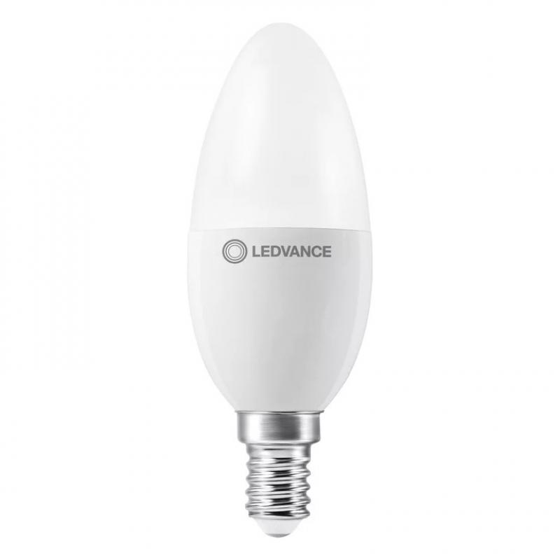 Ledvance E14 LED Kerzenlampe Classic matt dimmbar 4,9W wie 40W 2700K warmweißes Licht