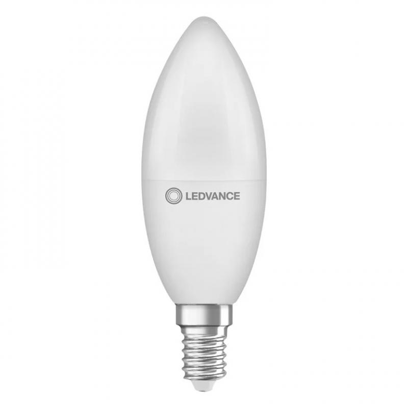 Ledvance E14 LED Kerzenlampe Classic matt 7,5W wie 60W 2700K warmweißes Licht - Value Class