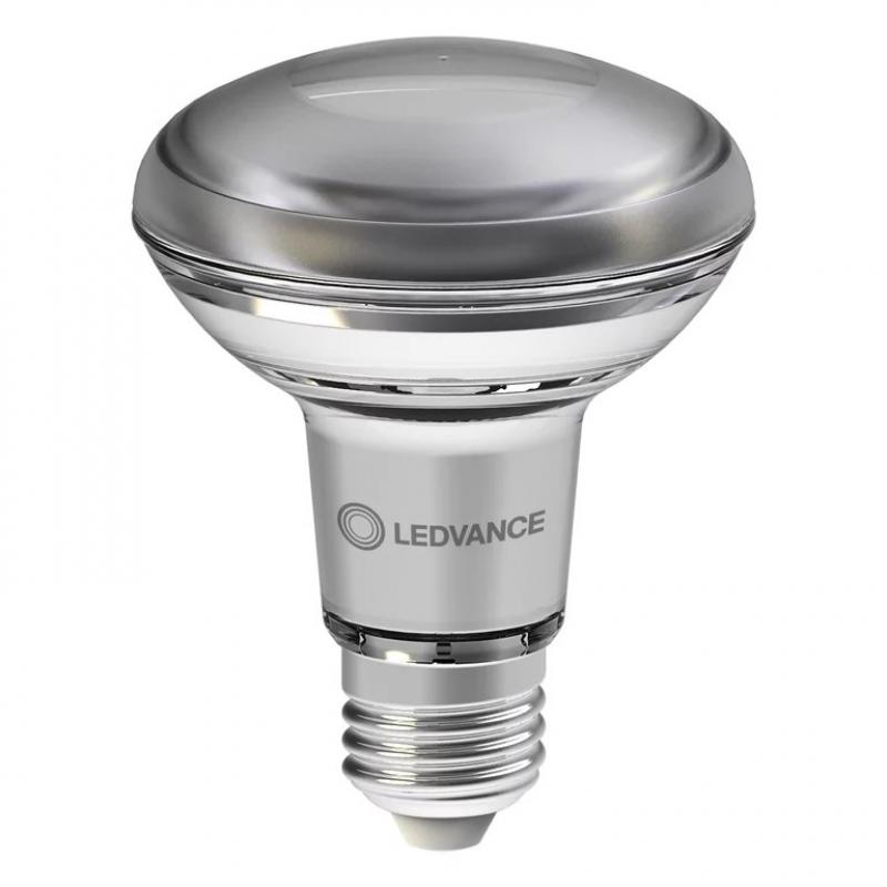Ledvance E27 R80 Reflektorlampe 36° 4,8W wie 60W Strahler mit warmweißem Licht 2700K