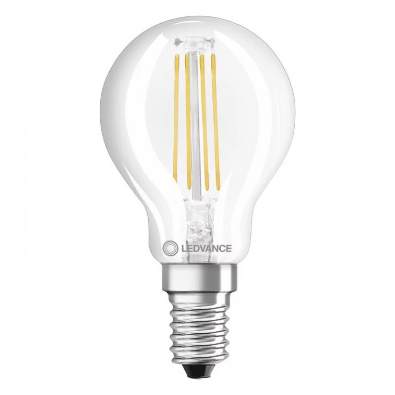 Ledvance E14 LED Tropfenlampe Classic klar 5,5W wie 60W 2700K warmweißes Licht