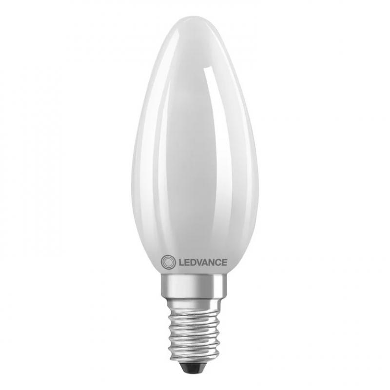 Ledvance E14 LED Kerzen Lampe matt 5,5W wie 60W 2700K warmweißes Licht