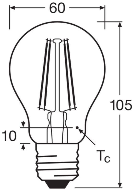 Ledvance E27 Retrofit CLASSIC LED Lampe klar 7,5W wie 75W 4000K neutralweißes Licht