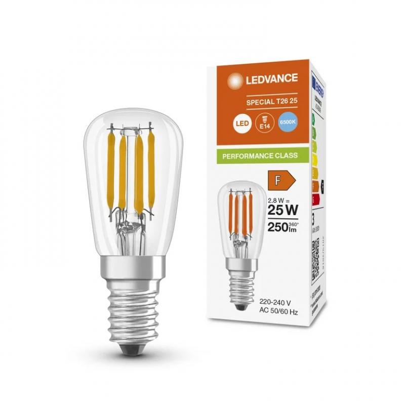 Ledvance E14 Special T26 LED Lampe 2,8W wie 25W kaltweißes Licht 6500K