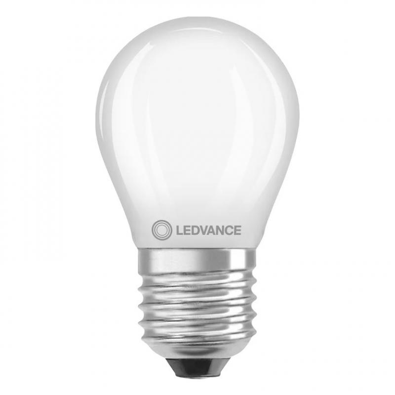 Ledvance E27 CLASSIC Filament LED Tropfen Lampe dimmbar matt 4,8W wie 40W 2700K warmweiß