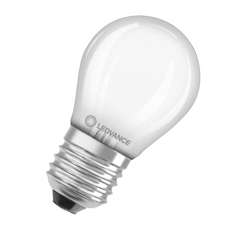 Ledvance E27 CLASSIC Filament LED Tropfen Lampe matt 2,5W wie 25W 2700K warmweiß