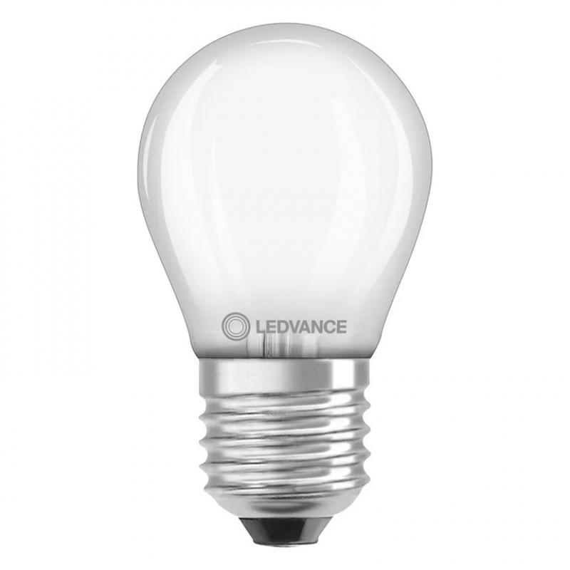 Ledvance E27 CLASSIC Filament LED Tropfen Lampe matt 2,5W wie 25W 2700K warmweiß