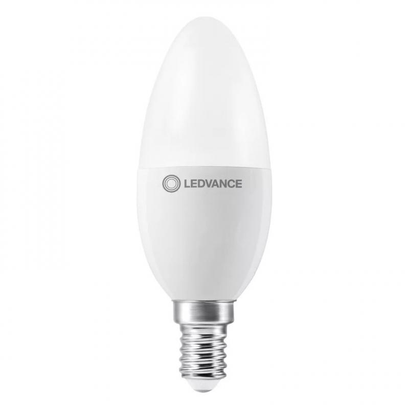 Ledvance E14 LED Kerzenlampe facility 7,3W wie 60W 4000K - Licht für AC/DC system (AC 220-240V, DC 176-250V)