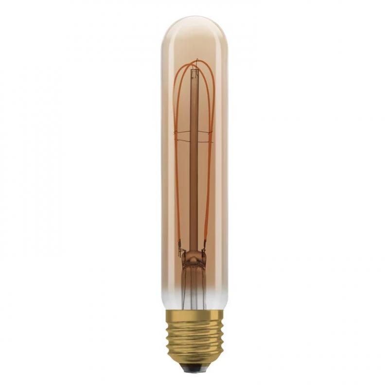 OSRAM LED VINTAGE E27 Glühlampe TUBULAR GOLD dimmbar 4,8W wie 40W extra warmweißes gemütliches Licht 2200K