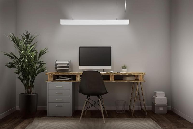 LEDVANCE SUN@HOME WiFi Pendelleuchte Workspace in Weiß Tunable White mit up/down Licht