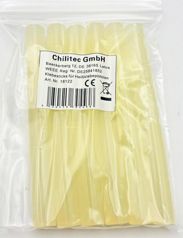 ChiliTec Klebesticks für Heißklebepistolen ØxL 11x100mm, 6er-Pack