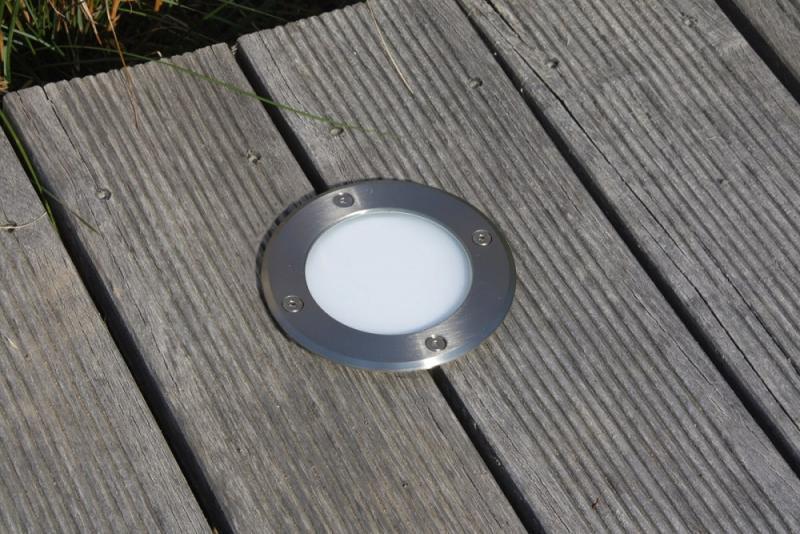ChiliTec Bodenleuchte "BEL Uni R" ØxT 11x14cm, IP65, GU10 Fassung, rund