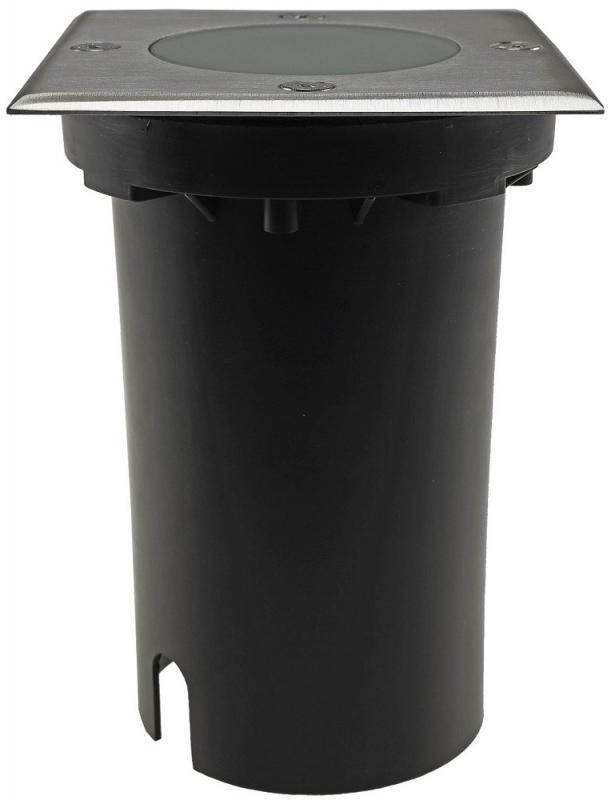 ChiliTec Bodenleuchte "BEL Uni Q" 10x10x14cm, IP65, GU10 Fassung, 4eckig