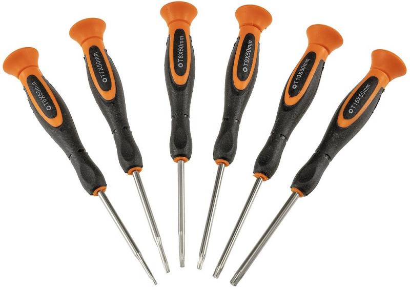 ChiliTec Feinmechaniker-Schraubendrehersatz 6x Torx-Schraubendreher