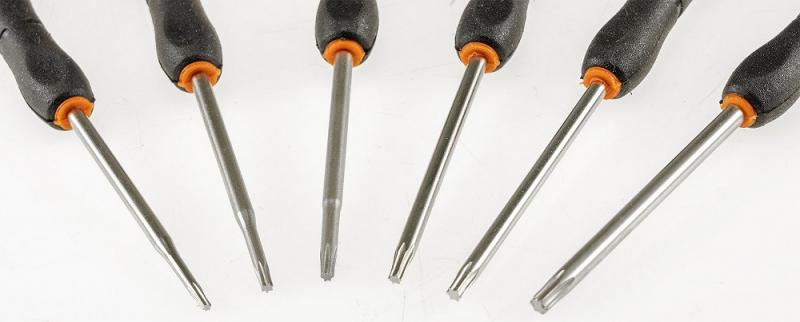 ChiliTec Feinmechaniker-Schraubendrehersatz 6x Torx-Schraubendreher