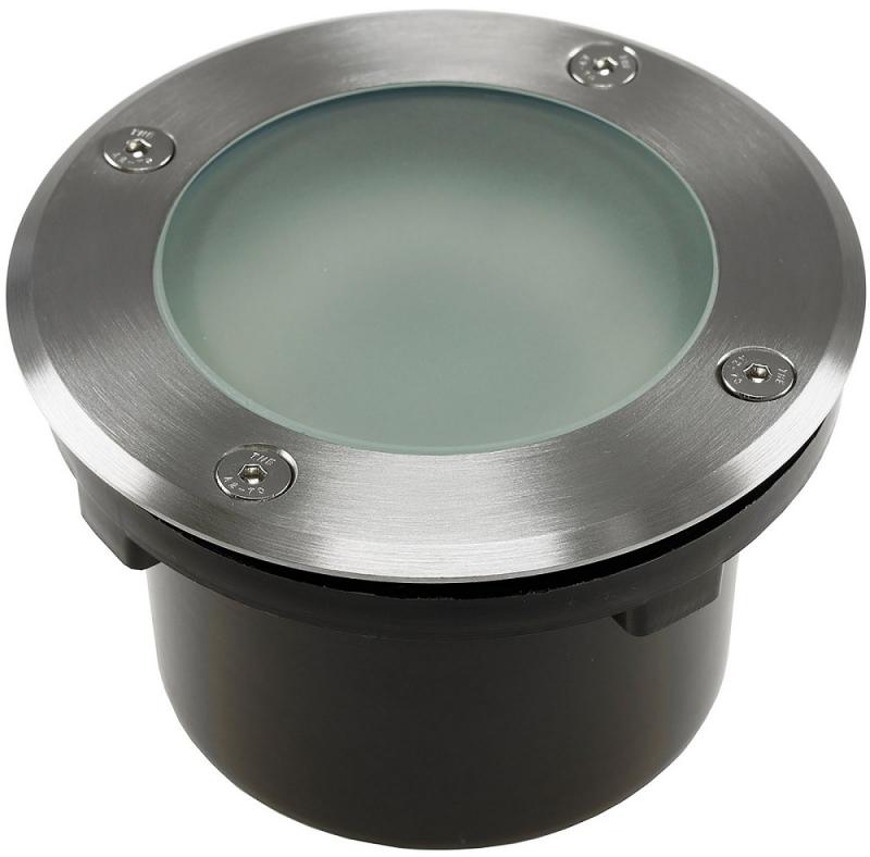 ChiliTec Bodenleuchte "BEL GX53 R " rund ØxT 12x7cm, IP65, GX53 Fassung